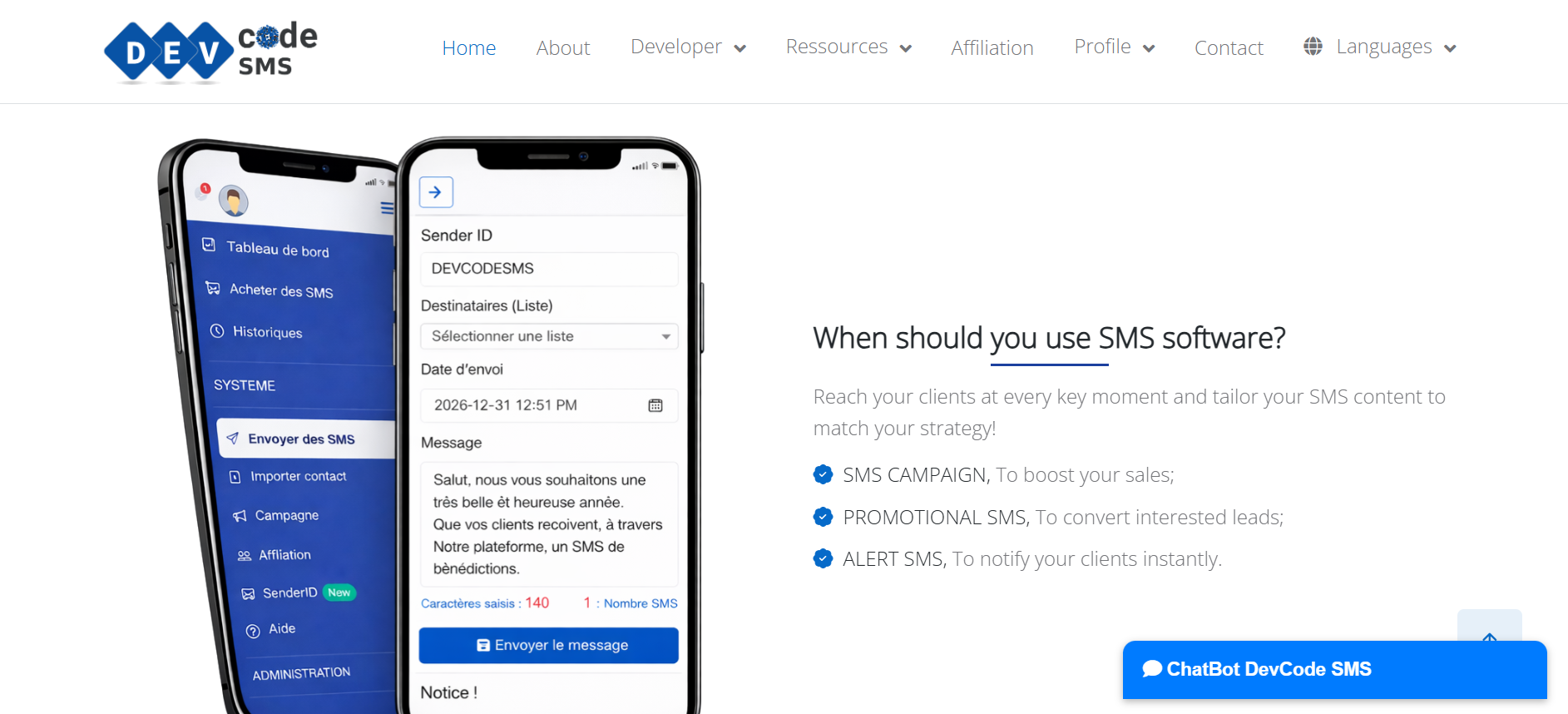 DevCode SMS